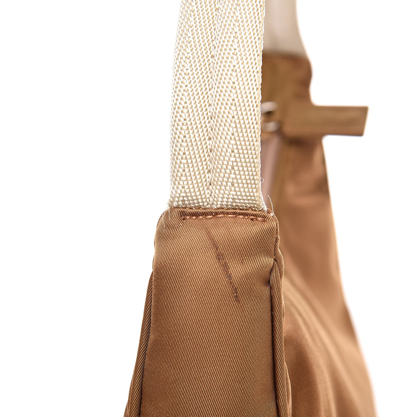Tessuto Nylon Small Shoulder Bag Nocciolo