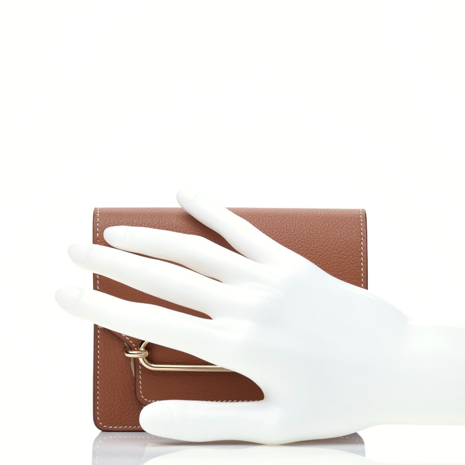 Hermes Evercolor Roulis Slim Wallet Gold 3 of 9