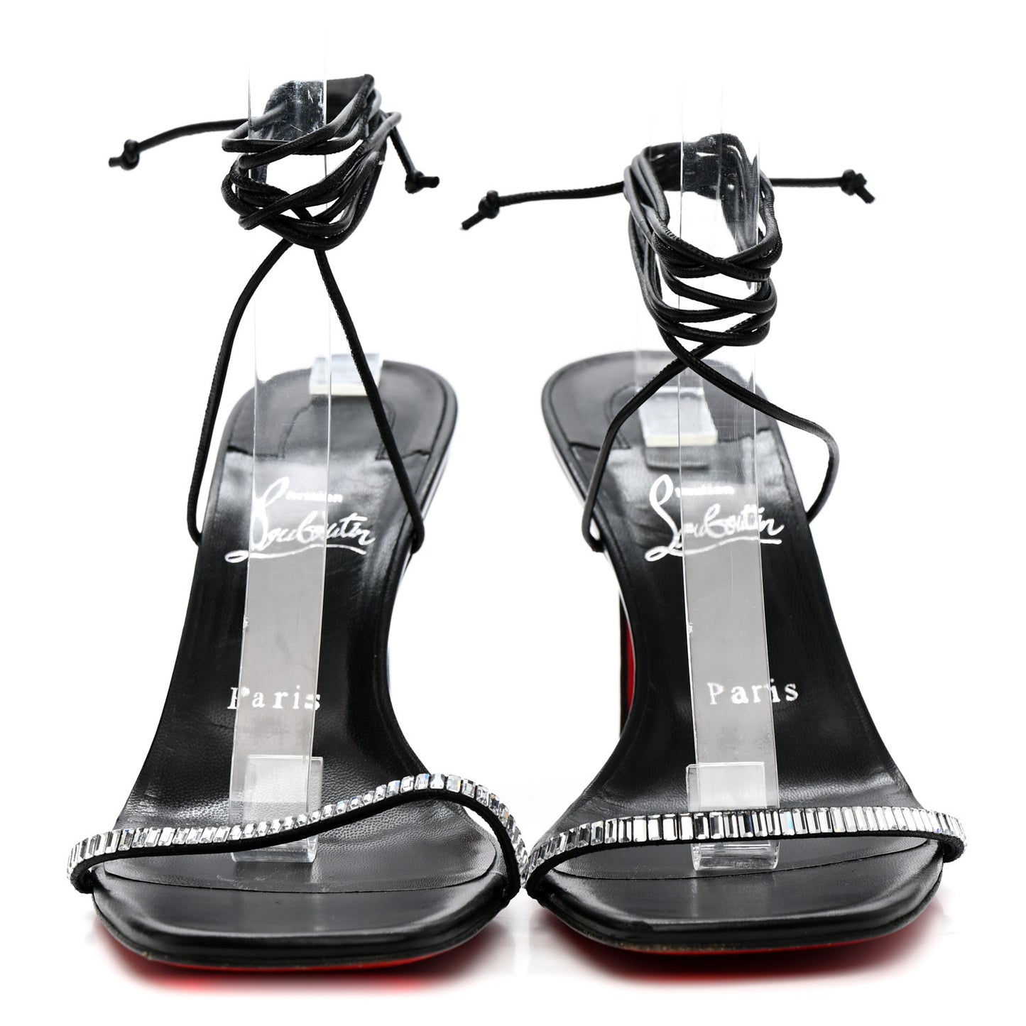 Kid Suede Condora Lacestrass 85 Sandals 39 Black