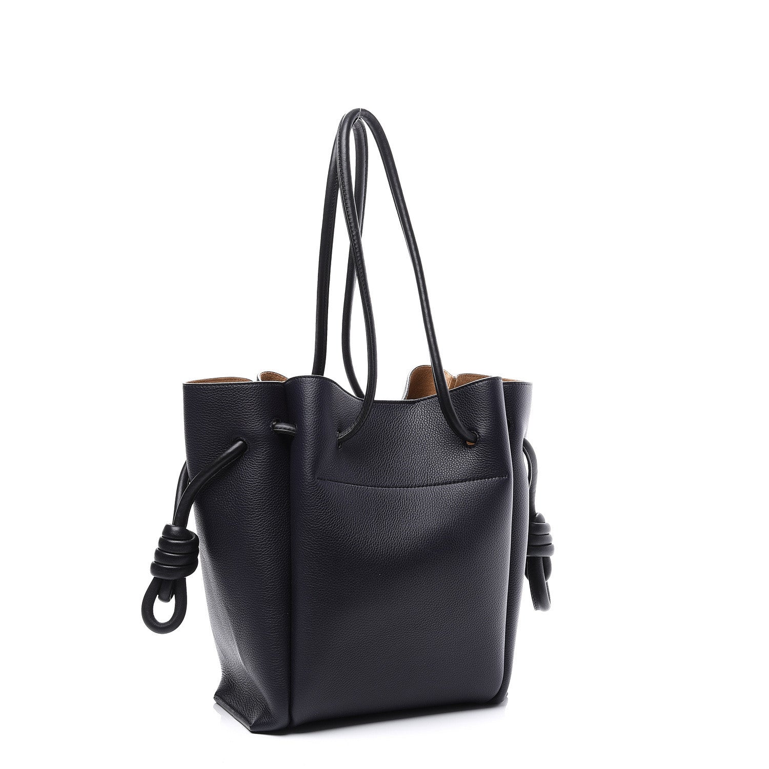 Loewe Calfskin Small Flamenco Knot Bag Midnight Blue Black 2 of 9
