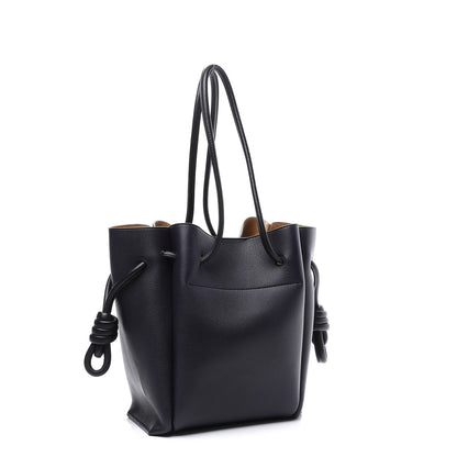 Loewe Calfskin Small Flamenco Knot Bag Midnight Blue Black 2 of 9
