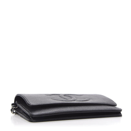 Chanel Caviar Timeless CC Wallet On Chain WOC Black 4 of 11