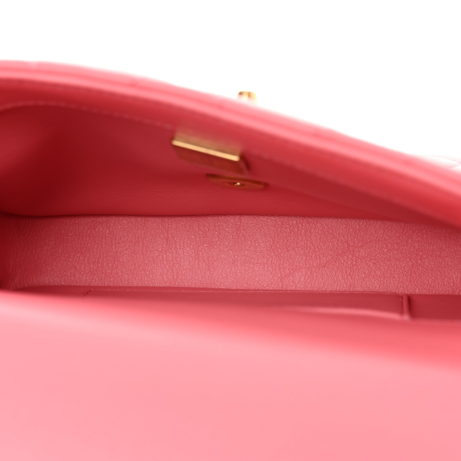 Chanel Lambskin Enamel Quilted Pending CC Mini Square Flap Pink 5 of 10