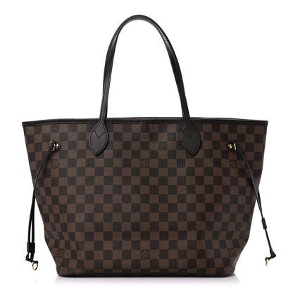 Louis Vuitton Damier Ebene Neo Neverfull MM Rose Ballerine 1 of 13