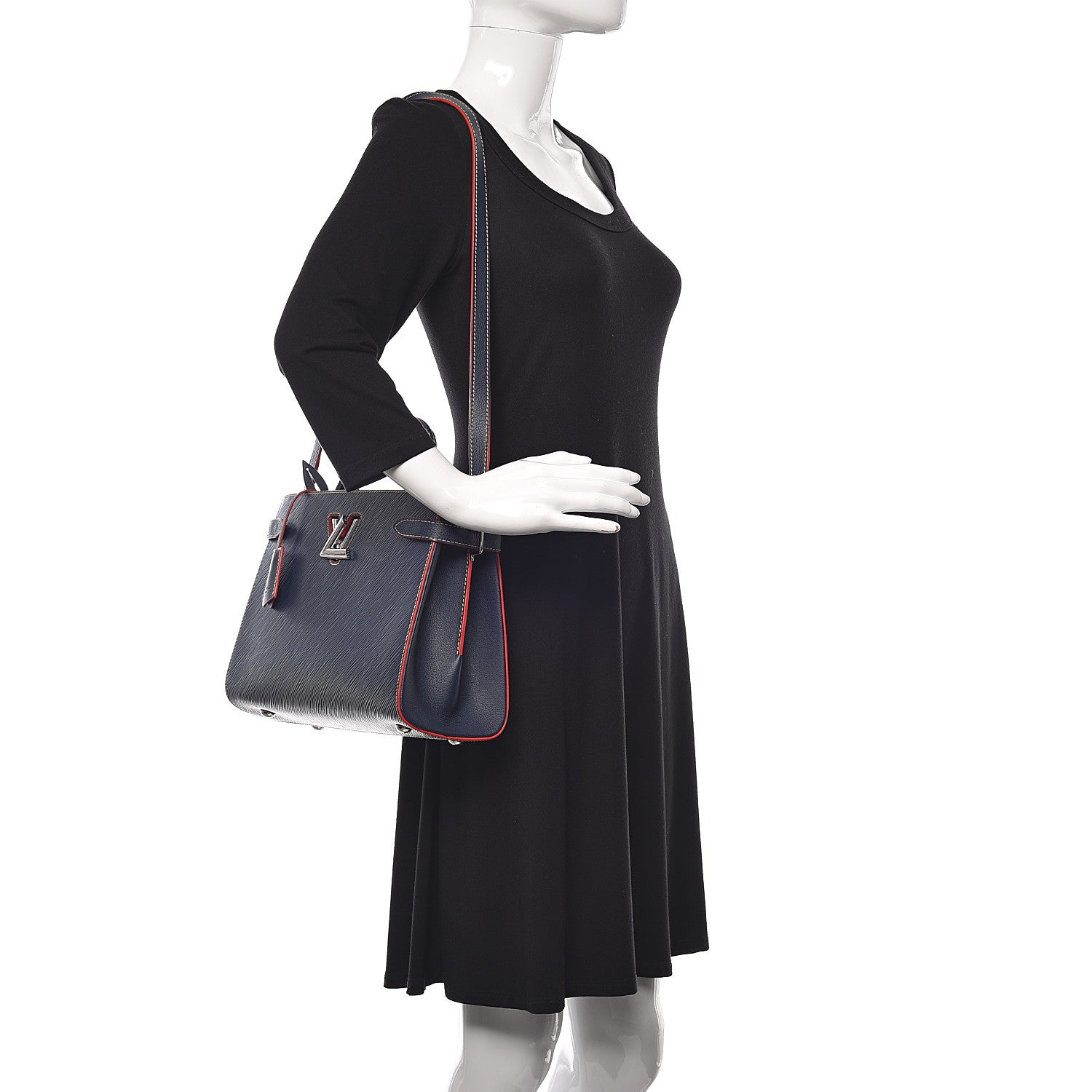 Louis Vuitton Epi Twist Tote Indigo 2 of 9