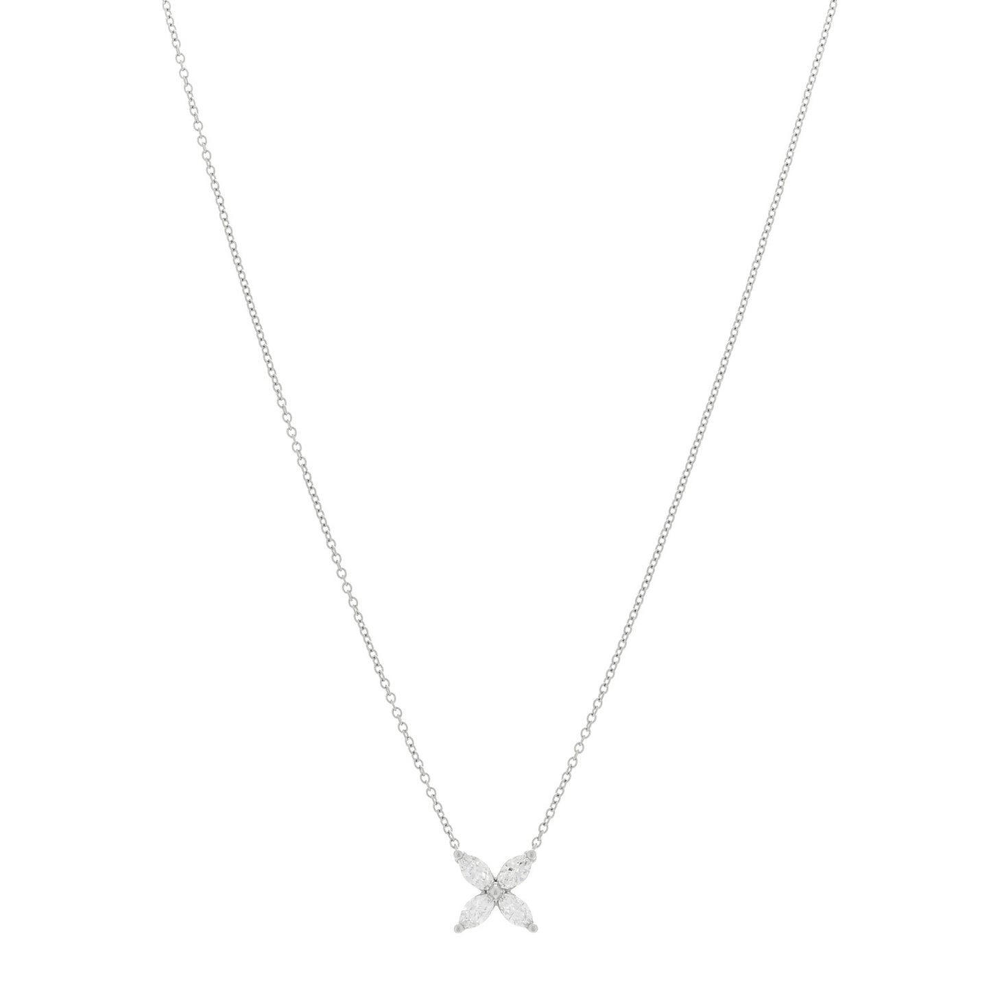 Platinum Diamond Small Victoria Necklace