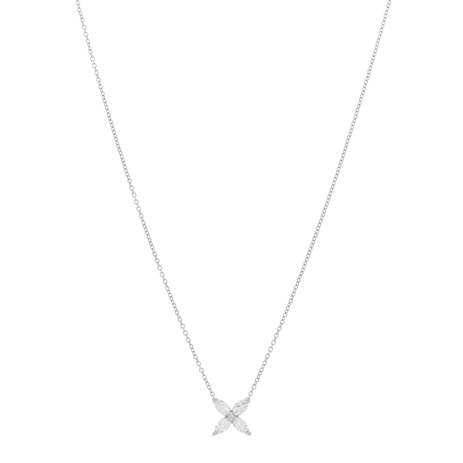 Tiffany Platinum Diamond Small Victoria Necklace 1 of 4