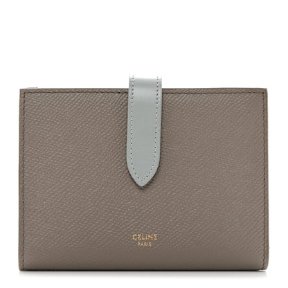 Celine Grained Calfskin Small Multifunction Strap Wallet Pebble Mineral 1 of 8
