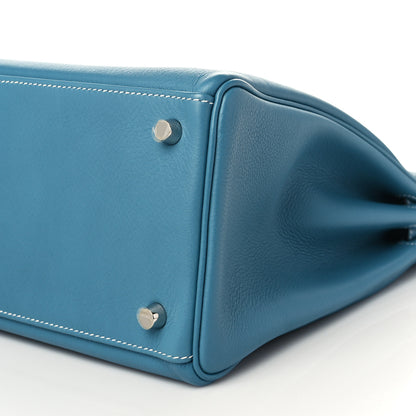 Hermes Swift Kelly Retourne 35 Blue Jean 8 of 8