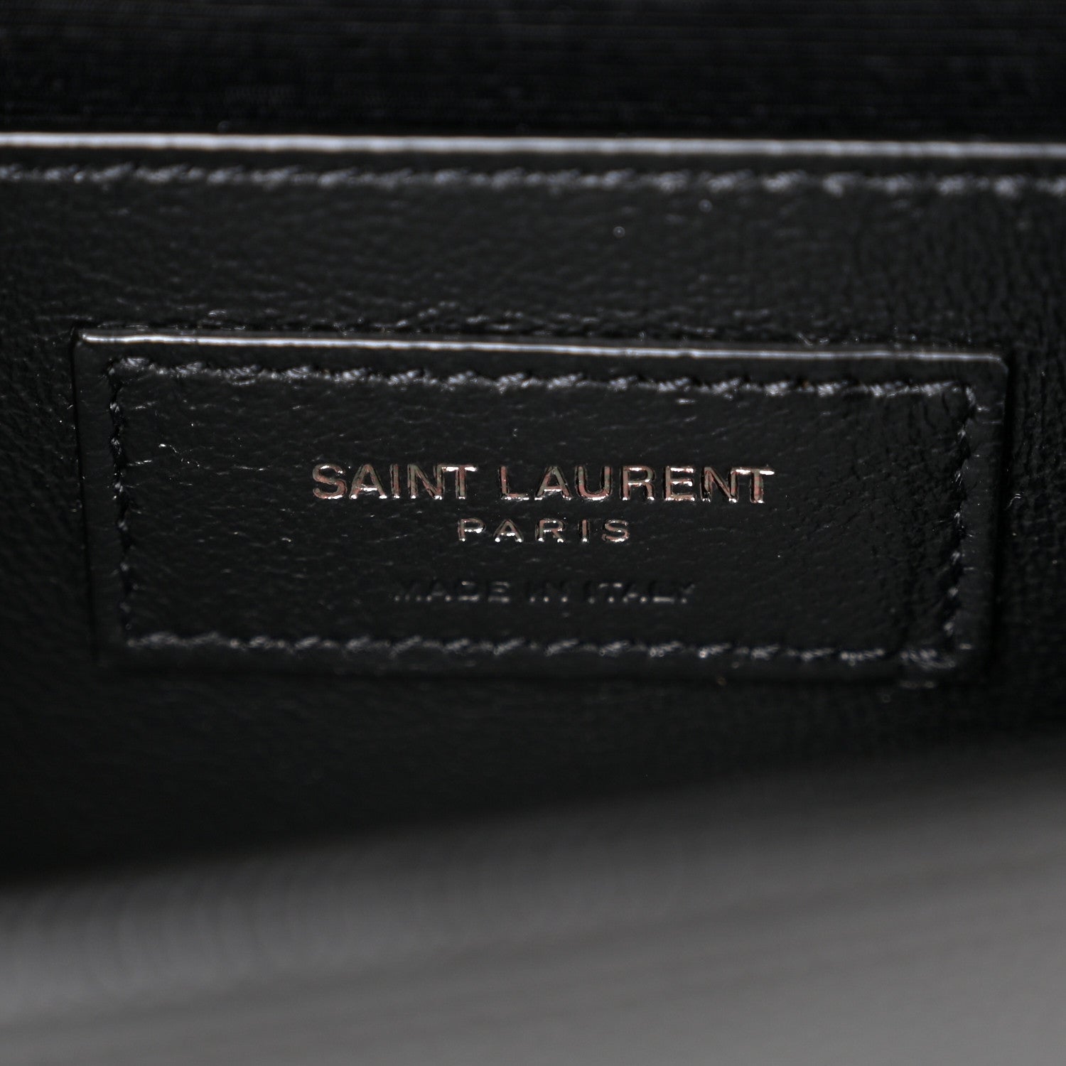 Saint Laurent Grain De Poudre Small Monogram Monochrome Kate Satchel Black 6 of 9