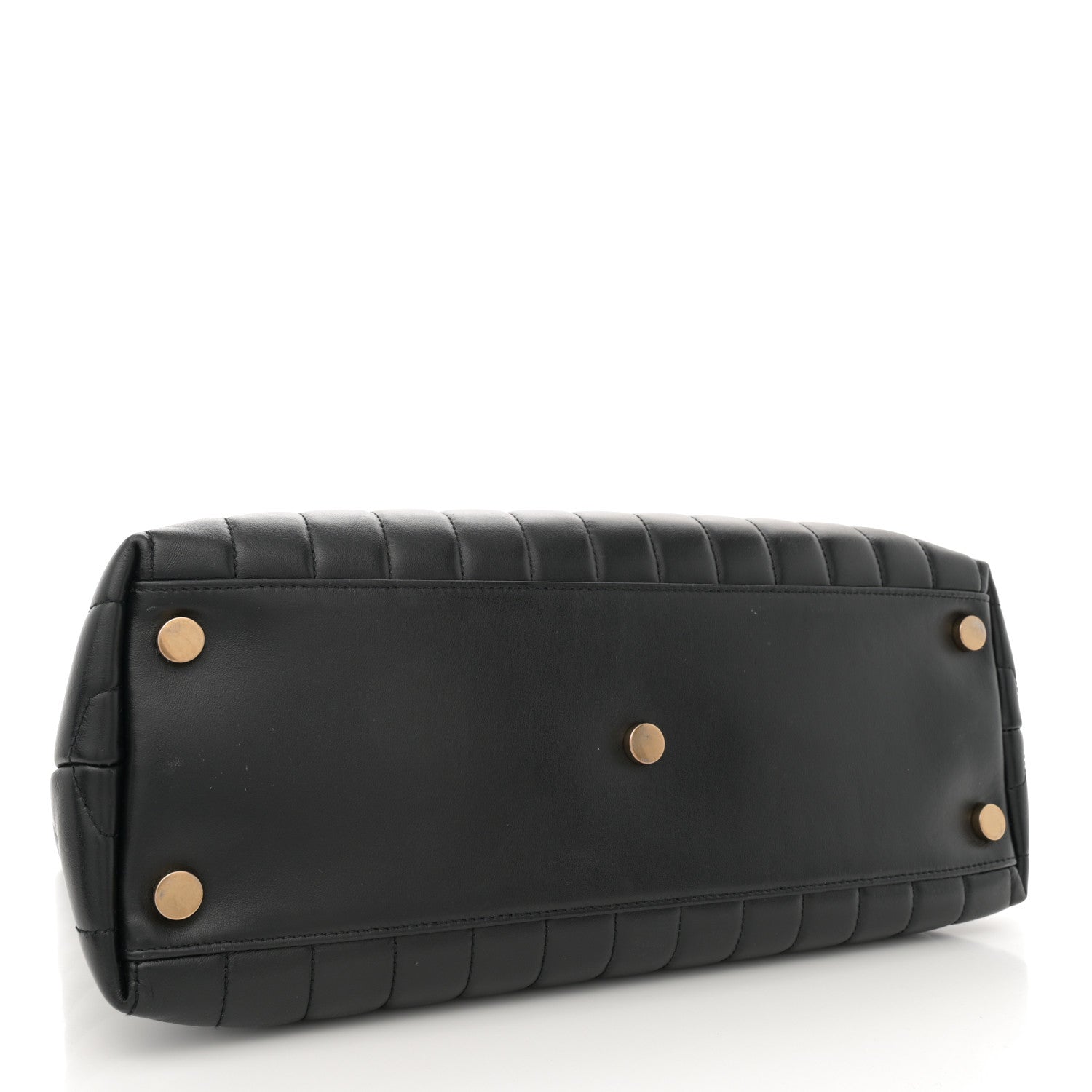 Saint Laurent Calfskin Y Quilted Monogram Large Loulou Shopper Black 4 of 11