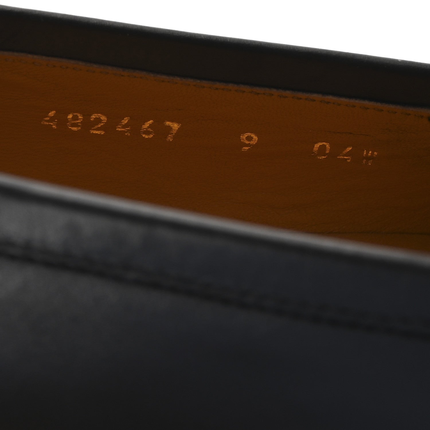 Gucci Betis Glamour Calfskin Horsebit Mens Jordaan Loafers 9 Black 9 of 10