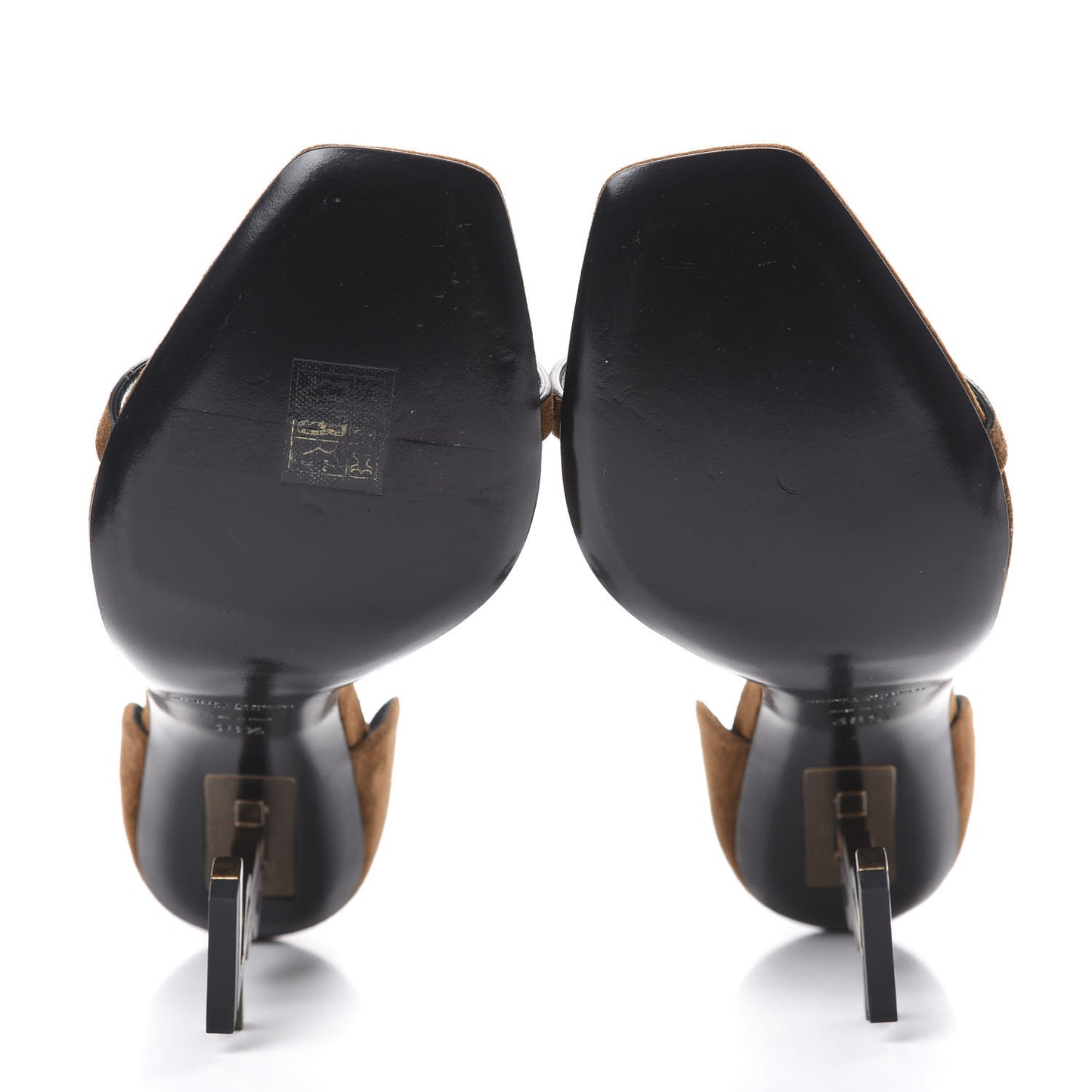 Suede Calfskin Opyum 110 Sandals 38.5 Cachemere Gold