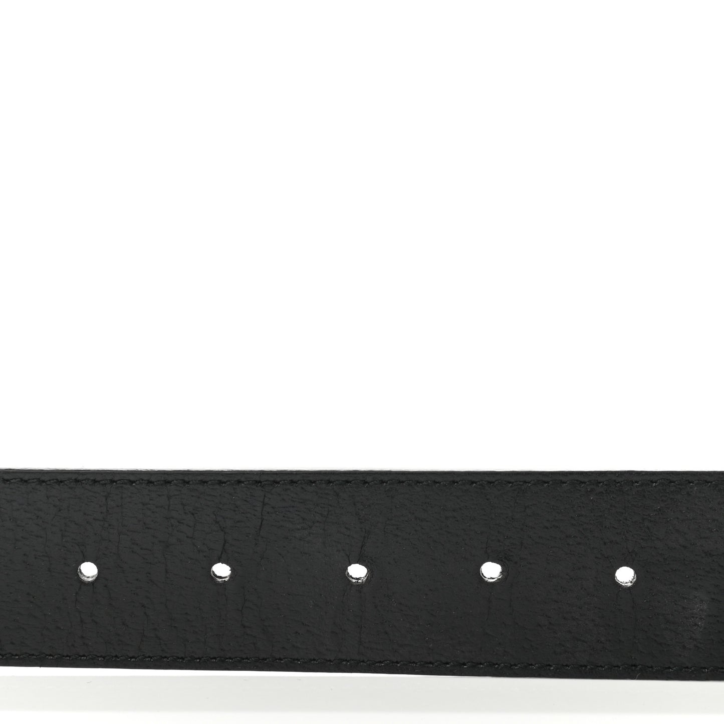 Textured Dollar Calfskin Double G 40mm Belt 85 34 Black