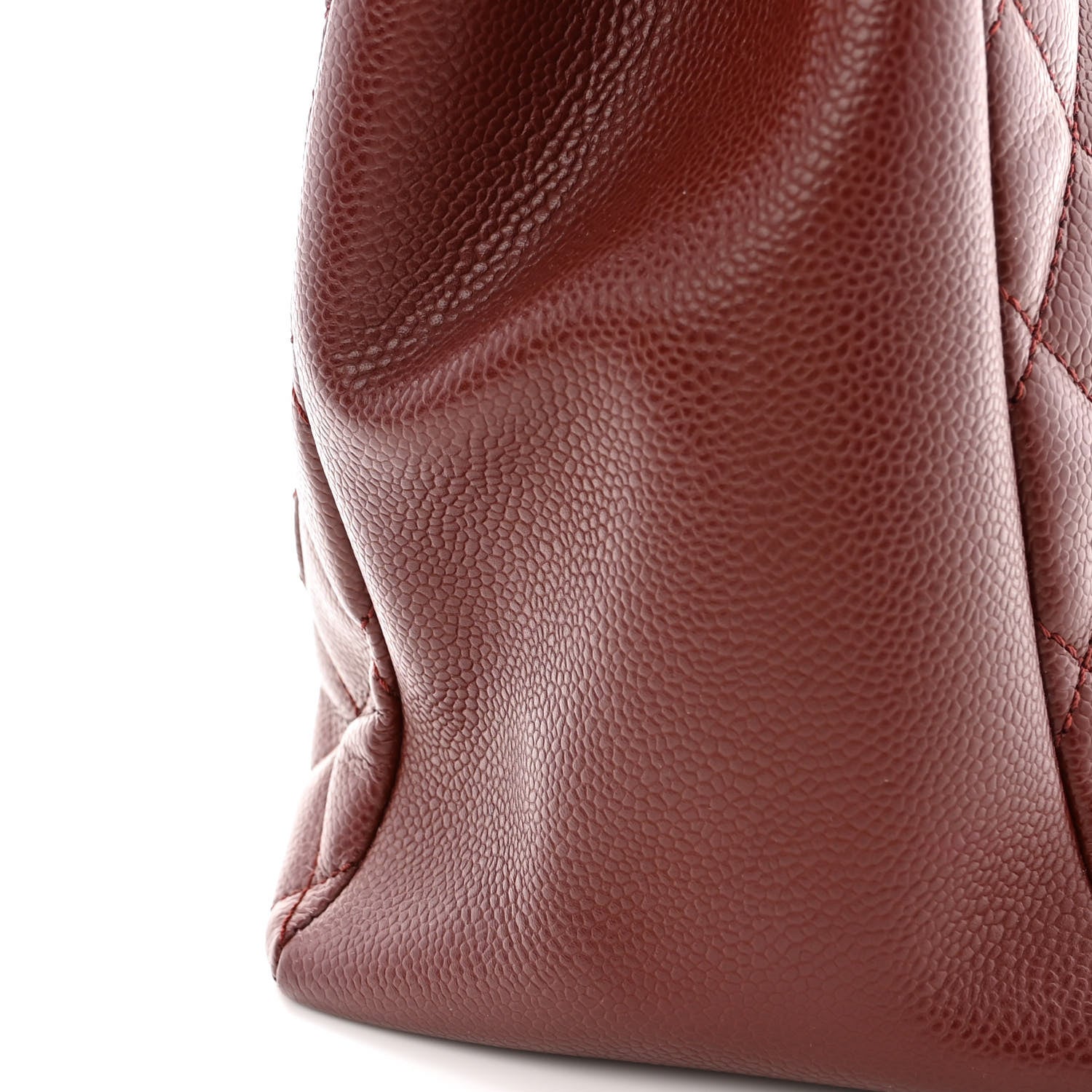 Chanel Caviar Quilted Grand Shopping Tote GST Burgundy 12 of 12