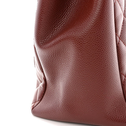 Chanel Caviar Quilted Grand Shopping Tote GST Burgundy 12 of 12