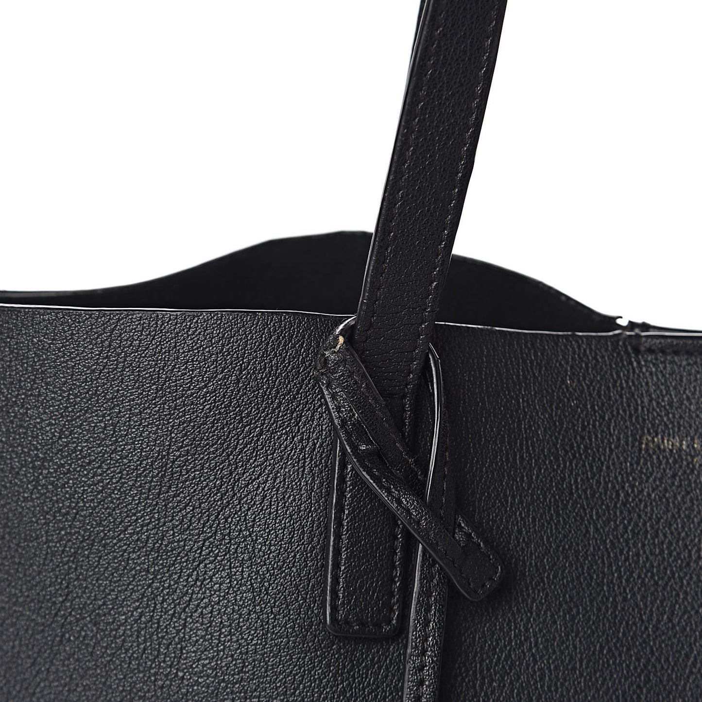 Calfskin Large Shopping Tote Black