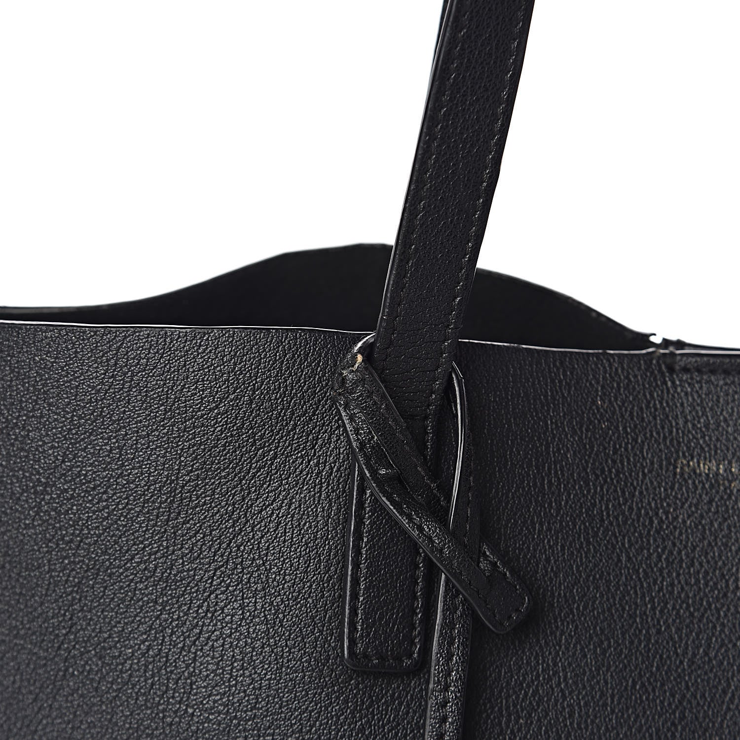 Saint Laurent Calfskin Large Shopping Tote Black 7 of 14