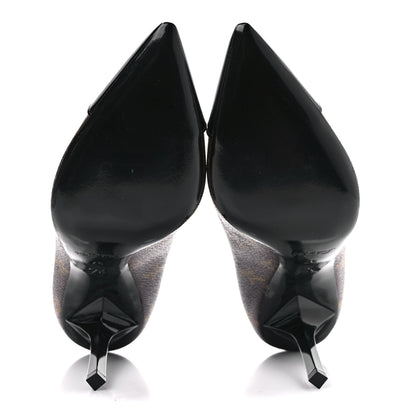 Louis Vuitton Monogram Cherie Pumps 37 Black 5 of 10