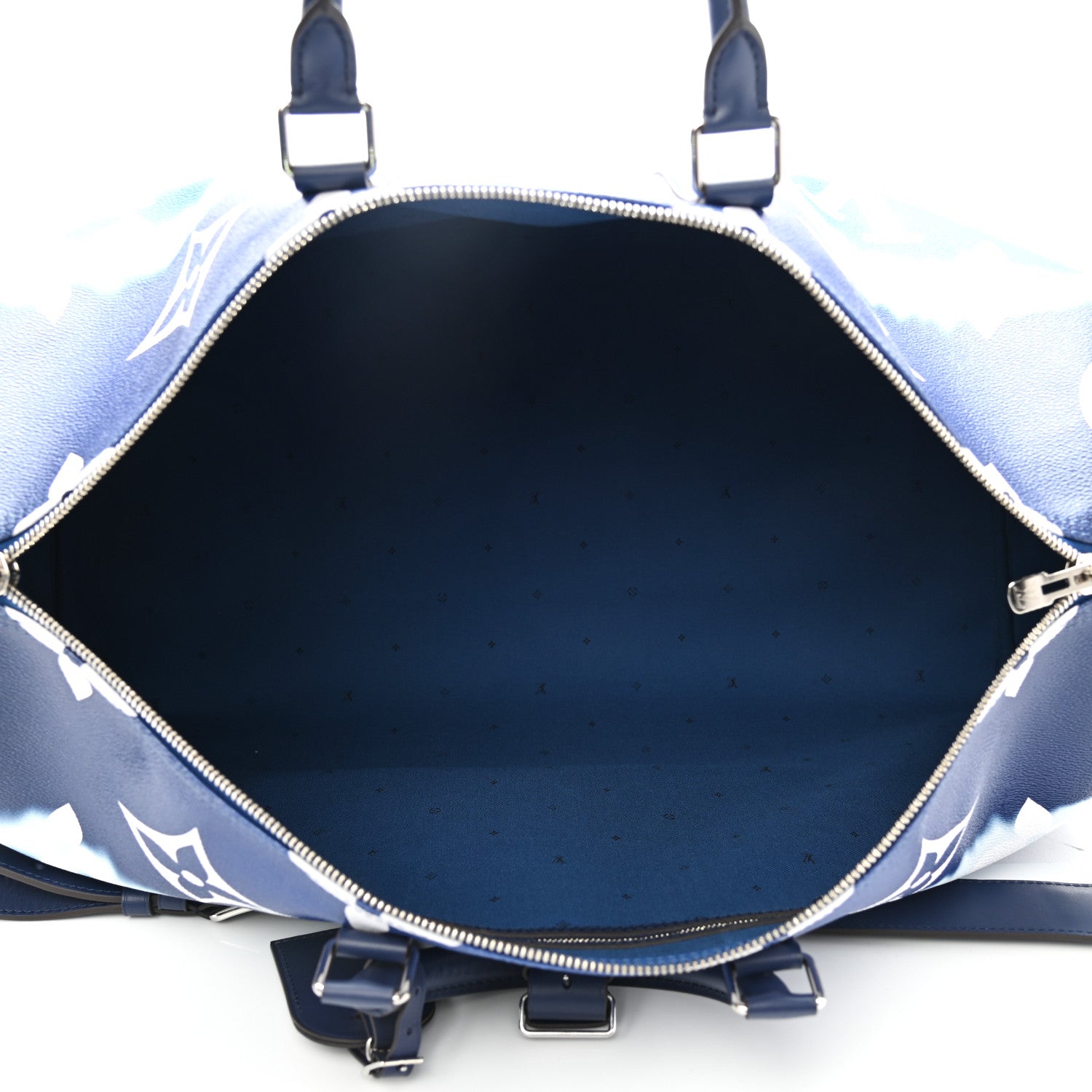 Louis Vuitton Monogram Escale Keepall Bandouliere 50 Blue 5 of 10