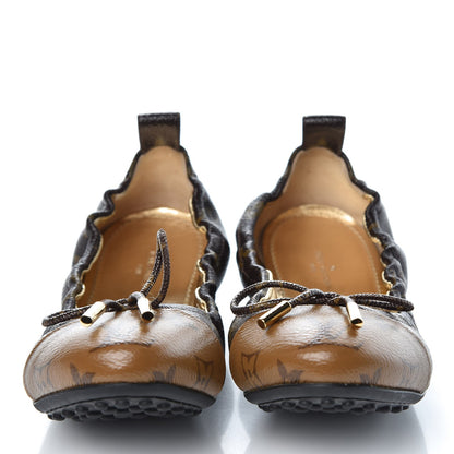Louis Vuitton Reverse Patent Monogram Flirty Ballerina Flats 38 2 of 7