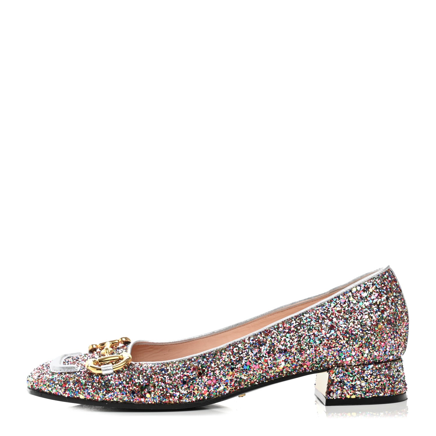 Gucci Crystal Horsebit Lovelight Ballet Flats 40 Multicolor 1 of 8