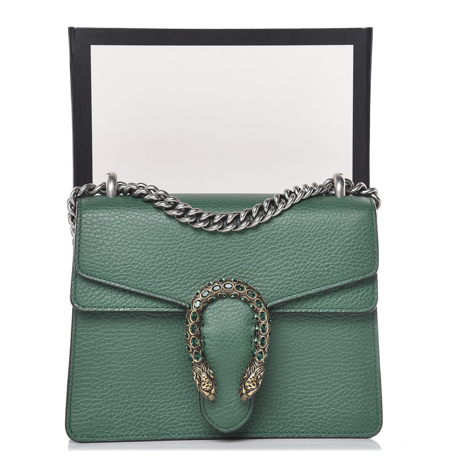 Gucci Calfskin Mini Dionysus Shoulder Bag Emerald 9 of 9