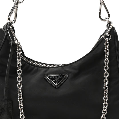 Prada Nylon Re-Edition 2005 Shoulder Bag Black 9 of 11