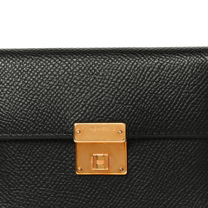 Hermes Epsom Clic Mini Card Holder Black 9 of 10