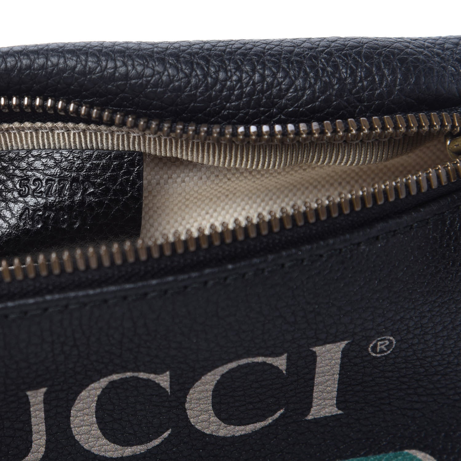 Gucci Grained Calfskin Small Logo Belt Bag Black 9 of 11