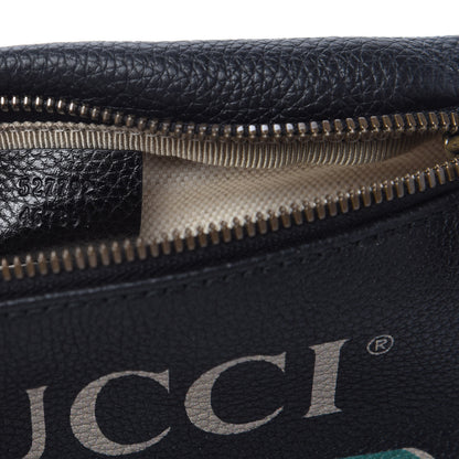 Gucci Grained Calfskin Small Logo Belt Bag Black 9 of 11