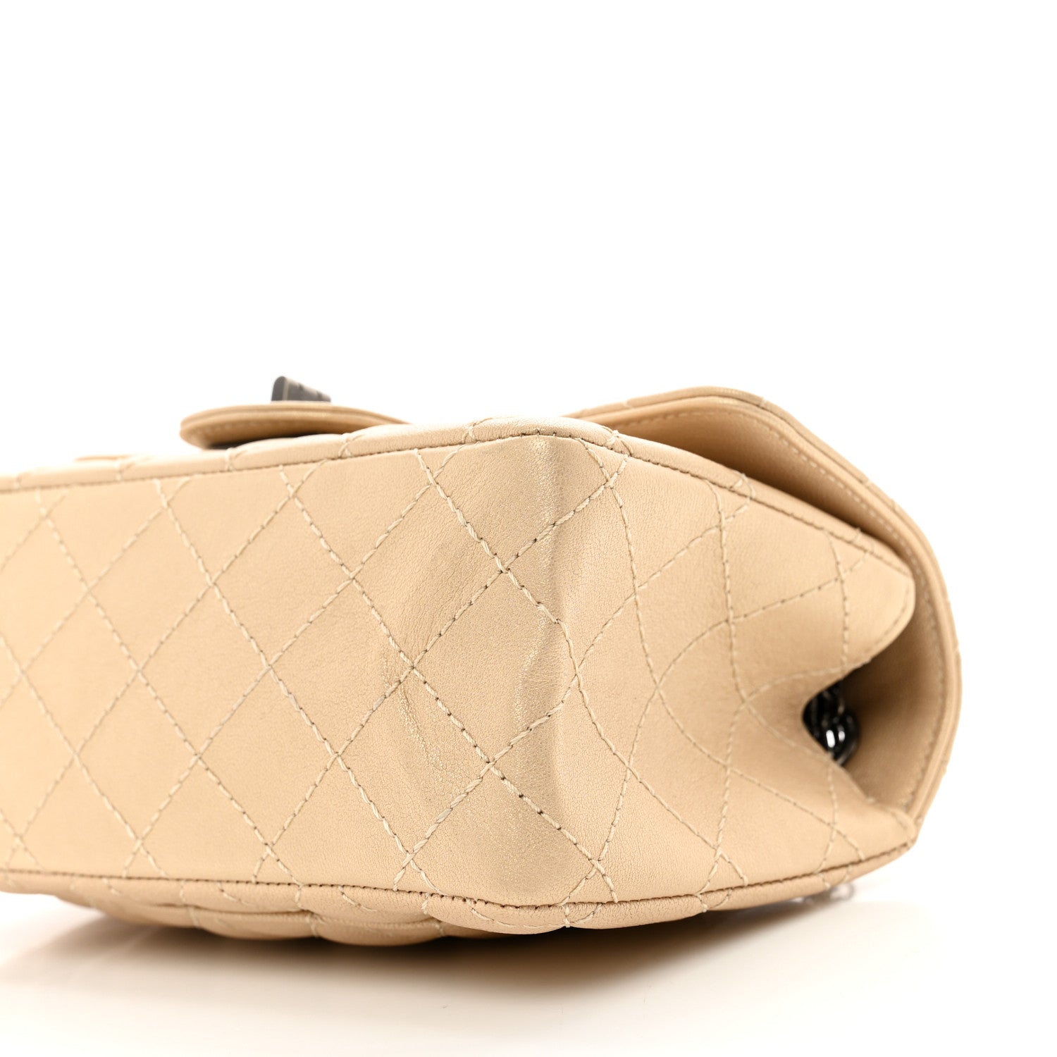 Chanel Metallic Sheepskin Quilted 2.55 Reissue Mini Flap Beige 10 of 10
