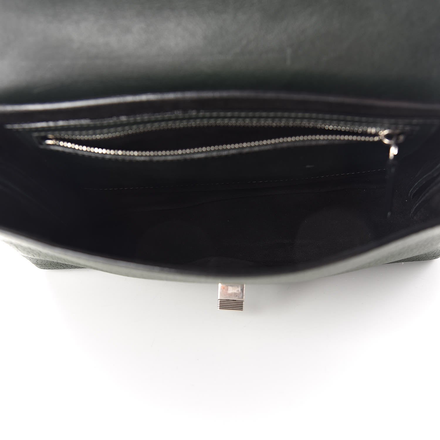 Proenza Schouler Ciclone Pebbled Calfskin Suede PS Elliot Clutch Dark Military 5 of 13