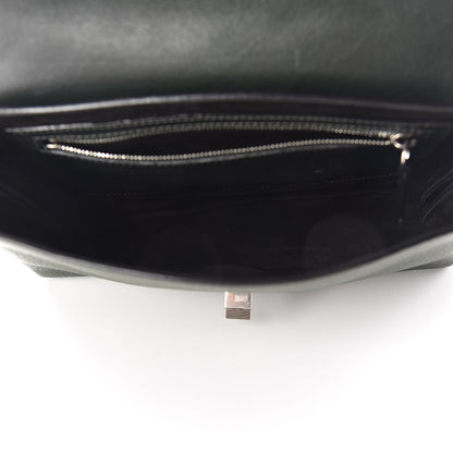 Proenza Schouler Ciclone Pebbled Calfskin Suede PS Elliot Clutch Dark Military 5 of 13