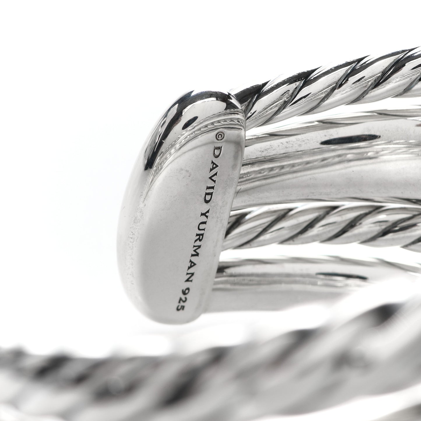Sterling Silver Pure Form Four-Row Cuff Bracelet