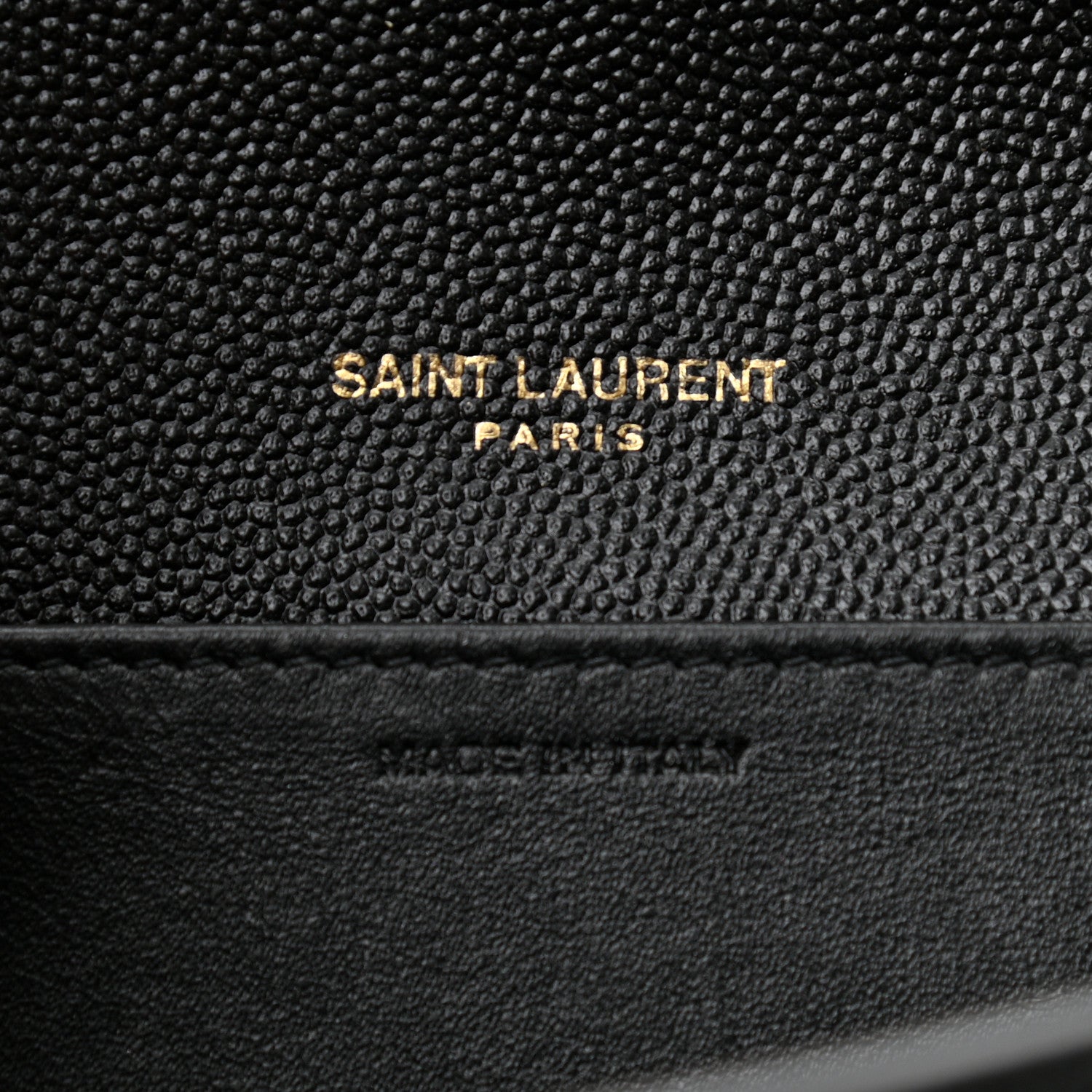 Saint Laurent Grain De Poudre Uptown Chain Wallet Black 7 of 10