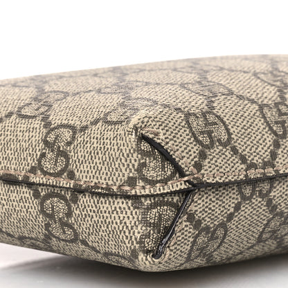 Gucci GG Supreme Monogram Azalea Calfskin Small Retro Interlocking G Wristlet Messenger Bag Beige Ebony Brown Sugar 9 of 14