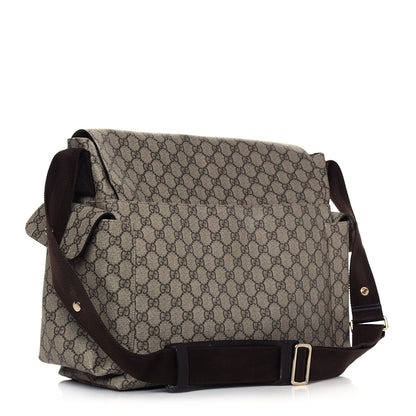 Gucci GG Plus Monogram Messenger Diaper Bag Dark Brown 3 of 12