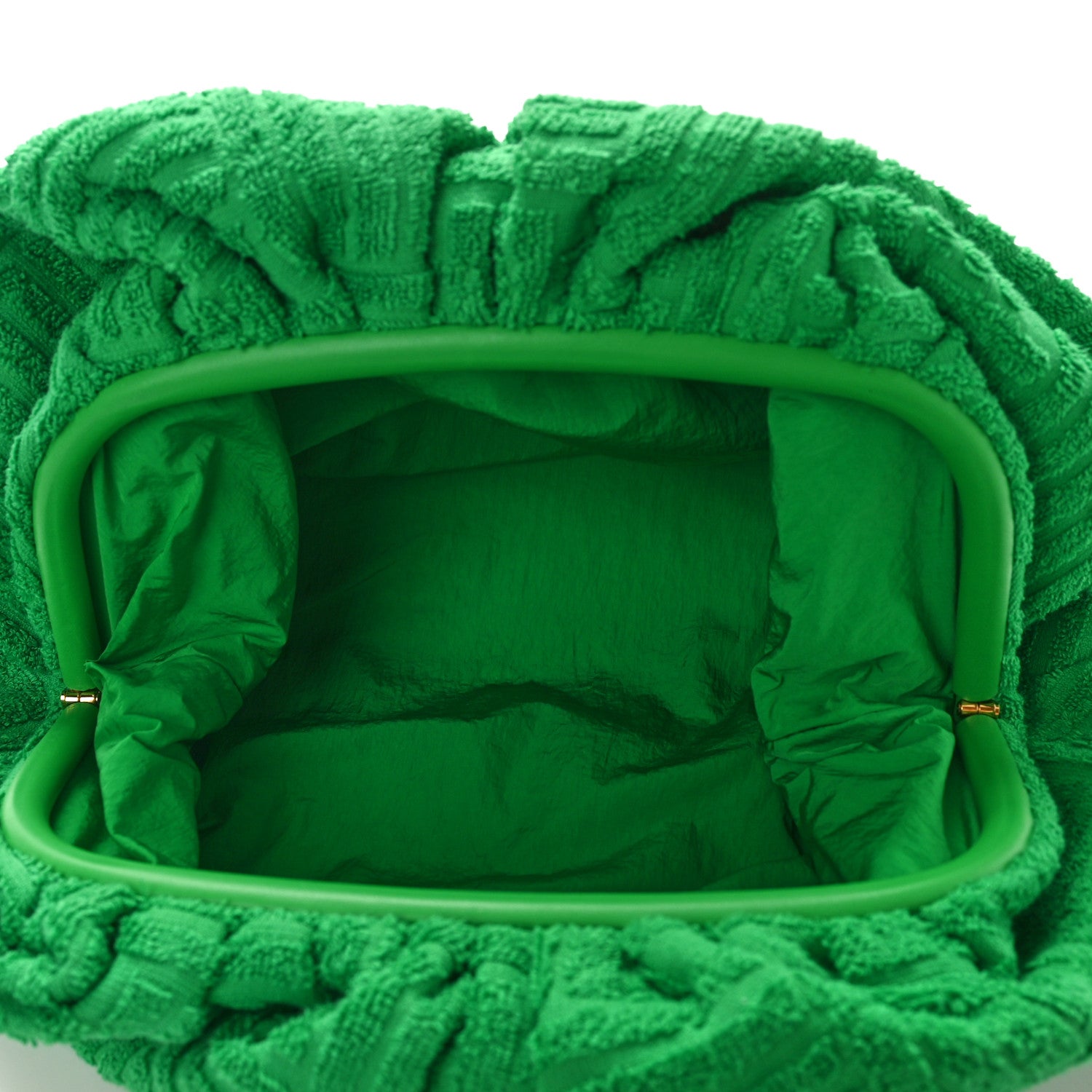 Bottega Veneta Sponge Fabric The Pouch Clutch Grass 5 of 8