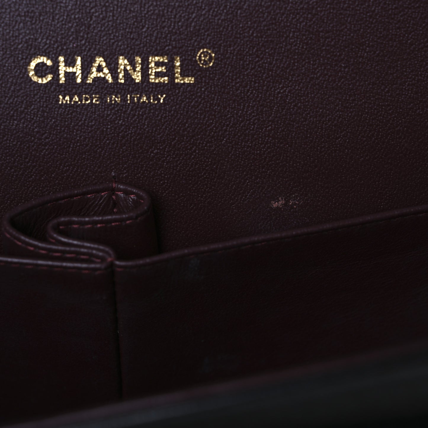 Lambskin Quilted Jumbo Double Flap Black