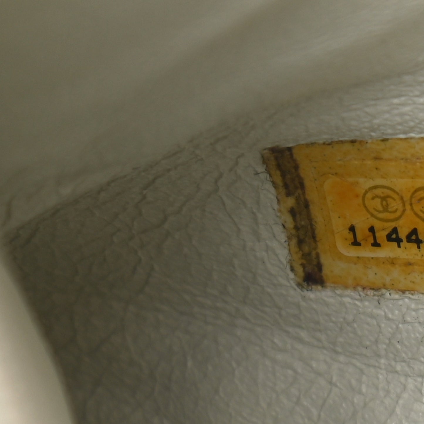 Calfskin Large East West Modern Chain Tote White