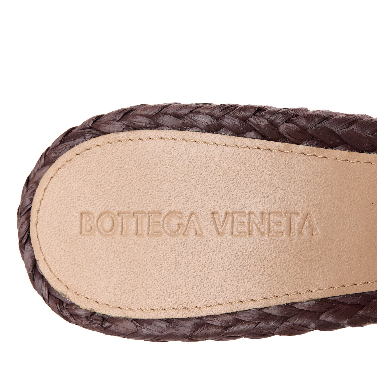 Bottega Veneta Raffia Twisted Intrecciato Stretch Mule Sandals 39 Bitter Chocolate 8 of 9