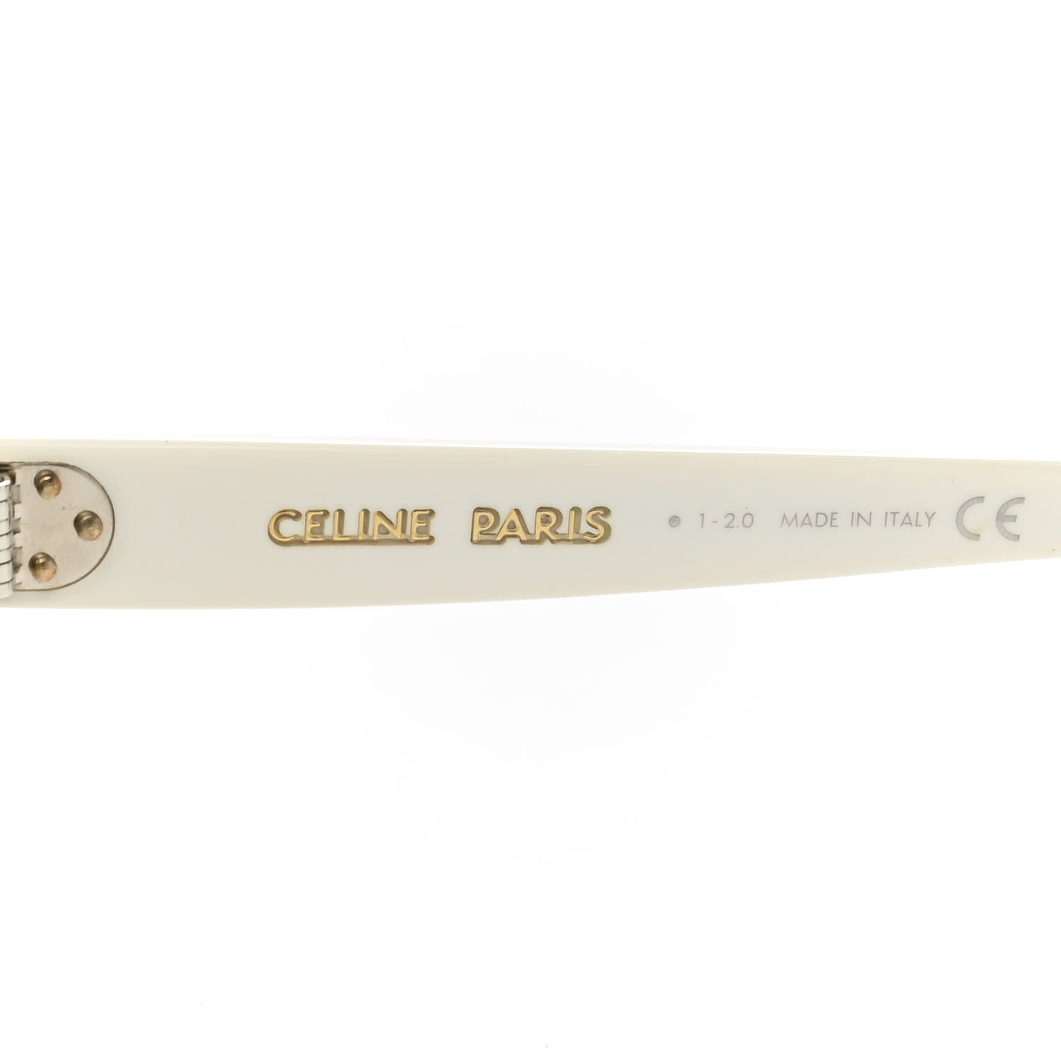 Celine Acetate Cat Eye Sunglasses CL4018U Ivory 5 of 7