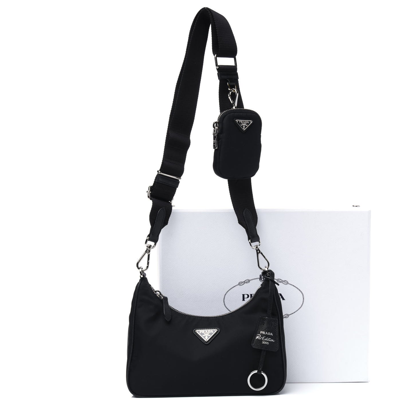 Nylon Re-Edition 2005 Shoulder Bag Black