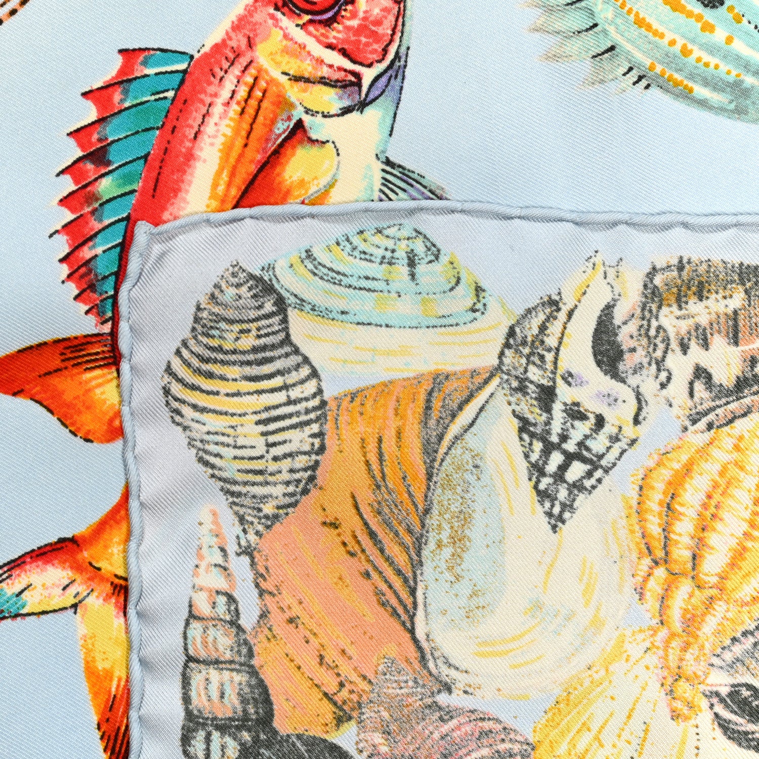 Gucci Silk Fish Scarf Blue 930831 – FASHIONPHILE