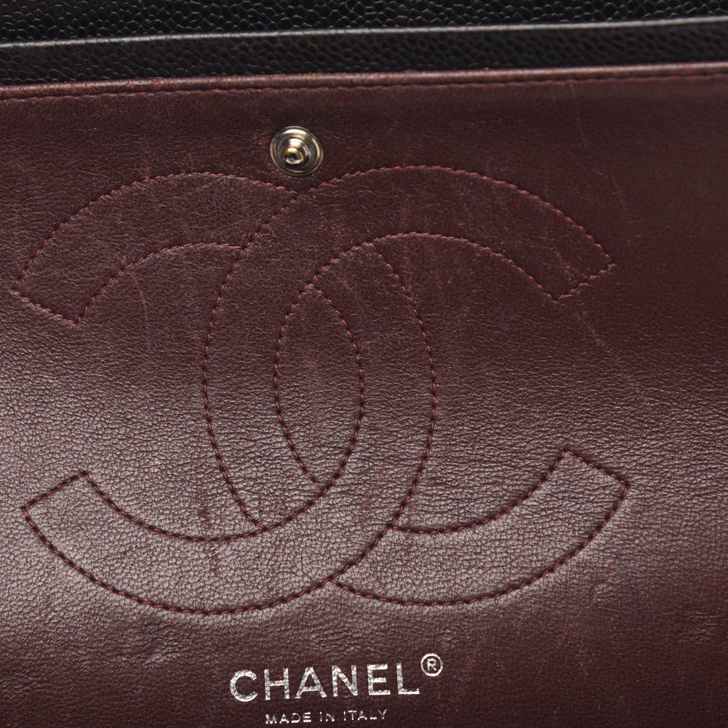 Chanel Caviar Quilted Jumbo Double Flap Black 18 of 20