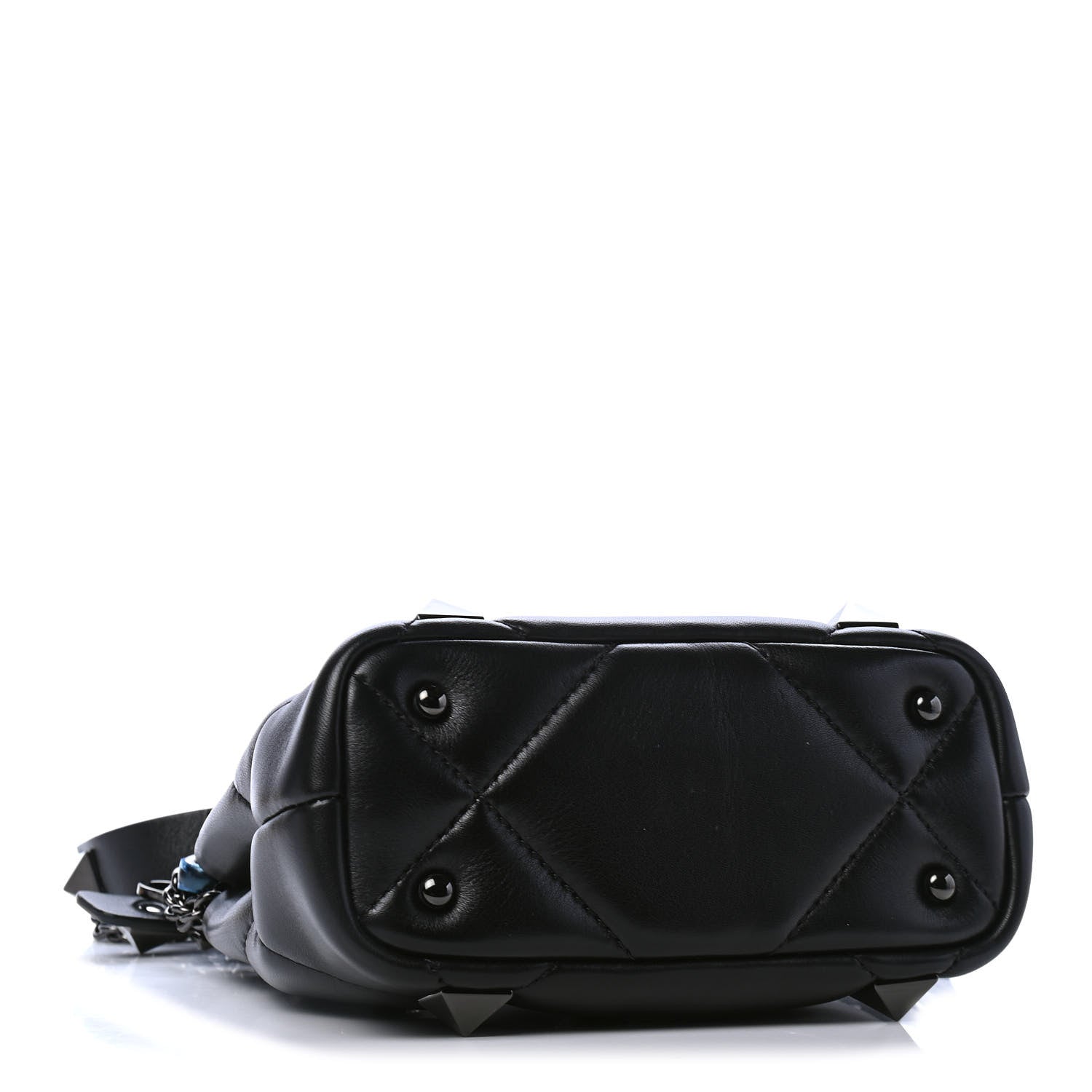 Valentino Garavani Nappa Mini Roman Stud The Handle Bag Black 3 of 4