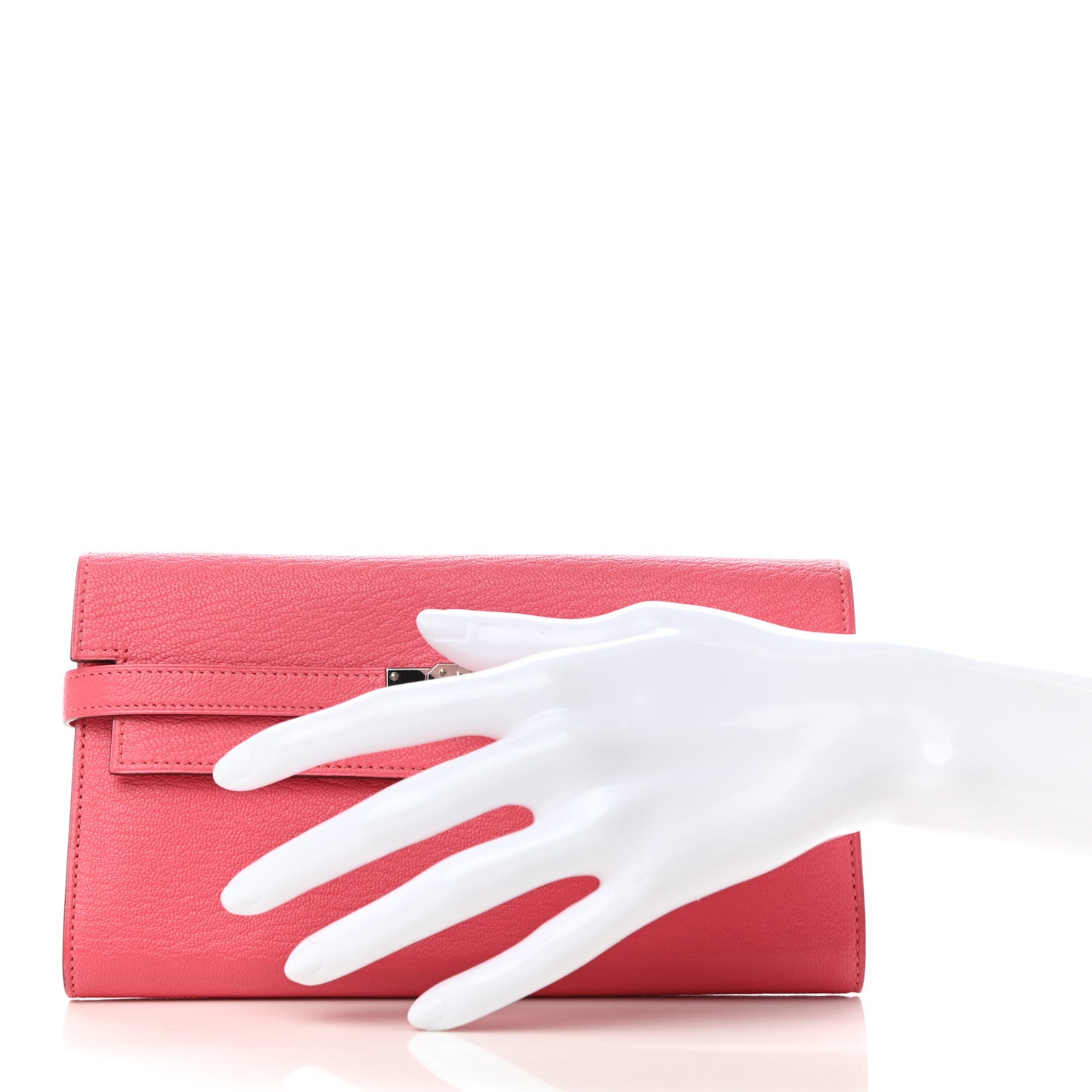 Chevre Mysore Kelly Longue Wallet Rose Lipstick