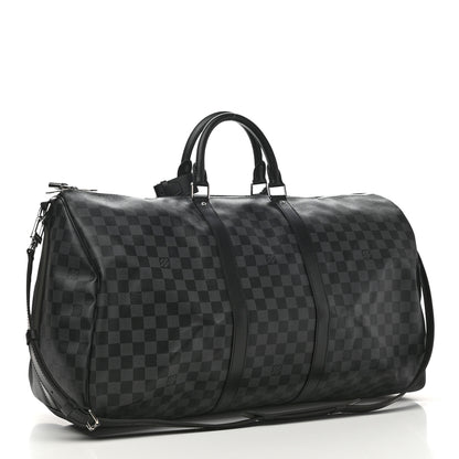 Louis Vuitton Damier Graphite Keepall Bandouliere 55 2 of 9