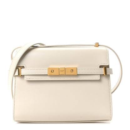 Saint Laurent Smooth Calfskin Mini Manhattan Shoulder Bag Blanc Vintage 1 of 11